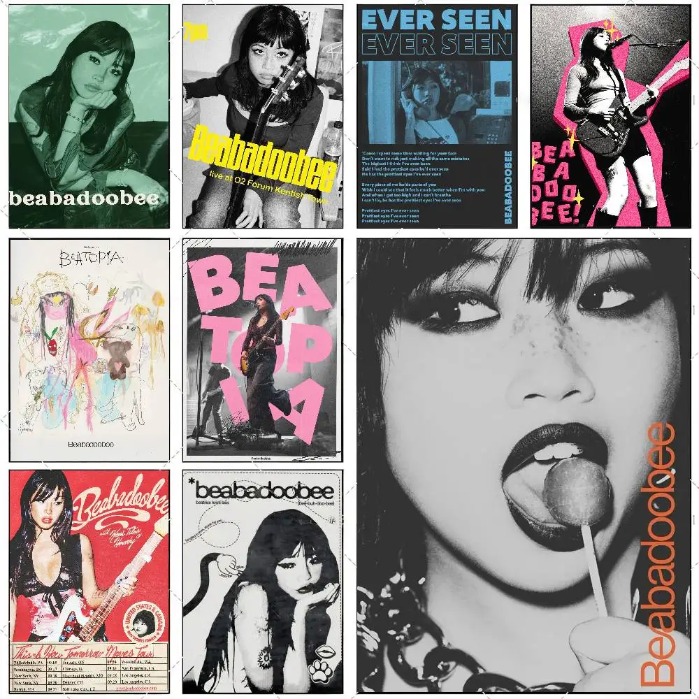 Singer B-BeabadoobeeS Poster High-definition art sticker Self adhesive waterproof home decoration for living room