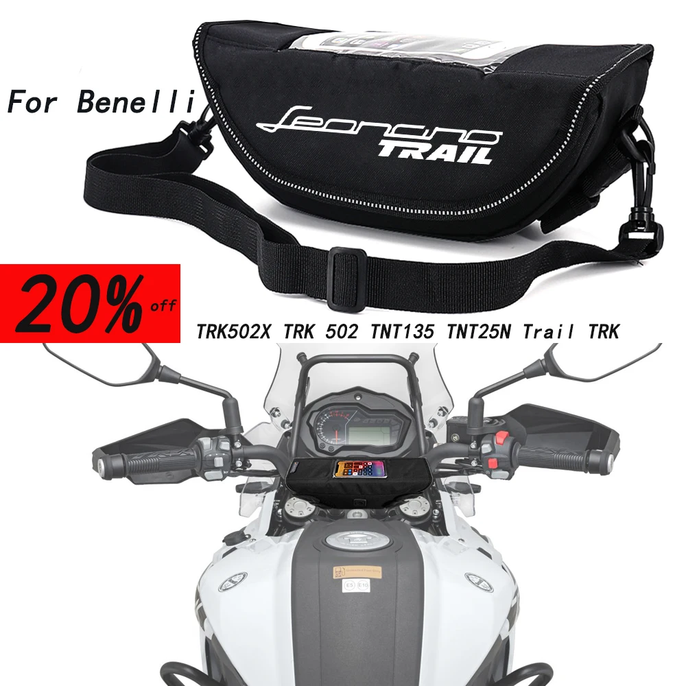 

For Benelli TRK502X TRK 502 TNT135 TNT25N Trail TRK Motorcycle accessory Waterproof And Dustproof Handlebar Storage Bag