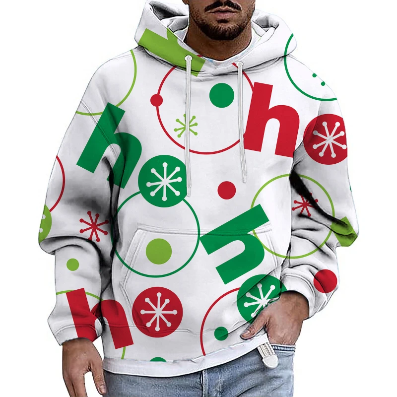 الرجال طباعة 3D عيد الميلاد هوديي الرسم ، بلوزات طويلة الأكمام ، البلوفرات المتضخم ، عارضة ، انخفاض الشحن ، جديد