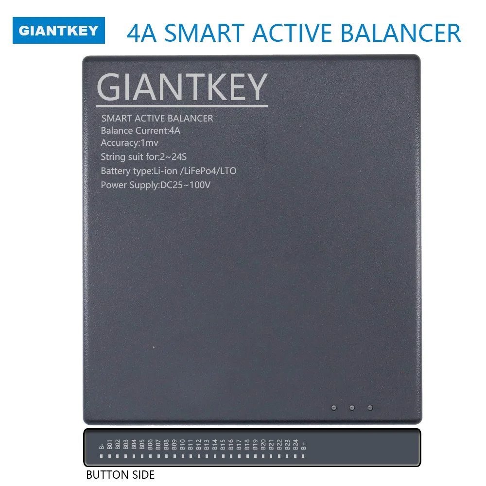 GIANTKEY Intelligent Active Balancing Instrument Repairs Battery Pack Balancing Current 4A 2-24S Li ion Lifepo4 LTO