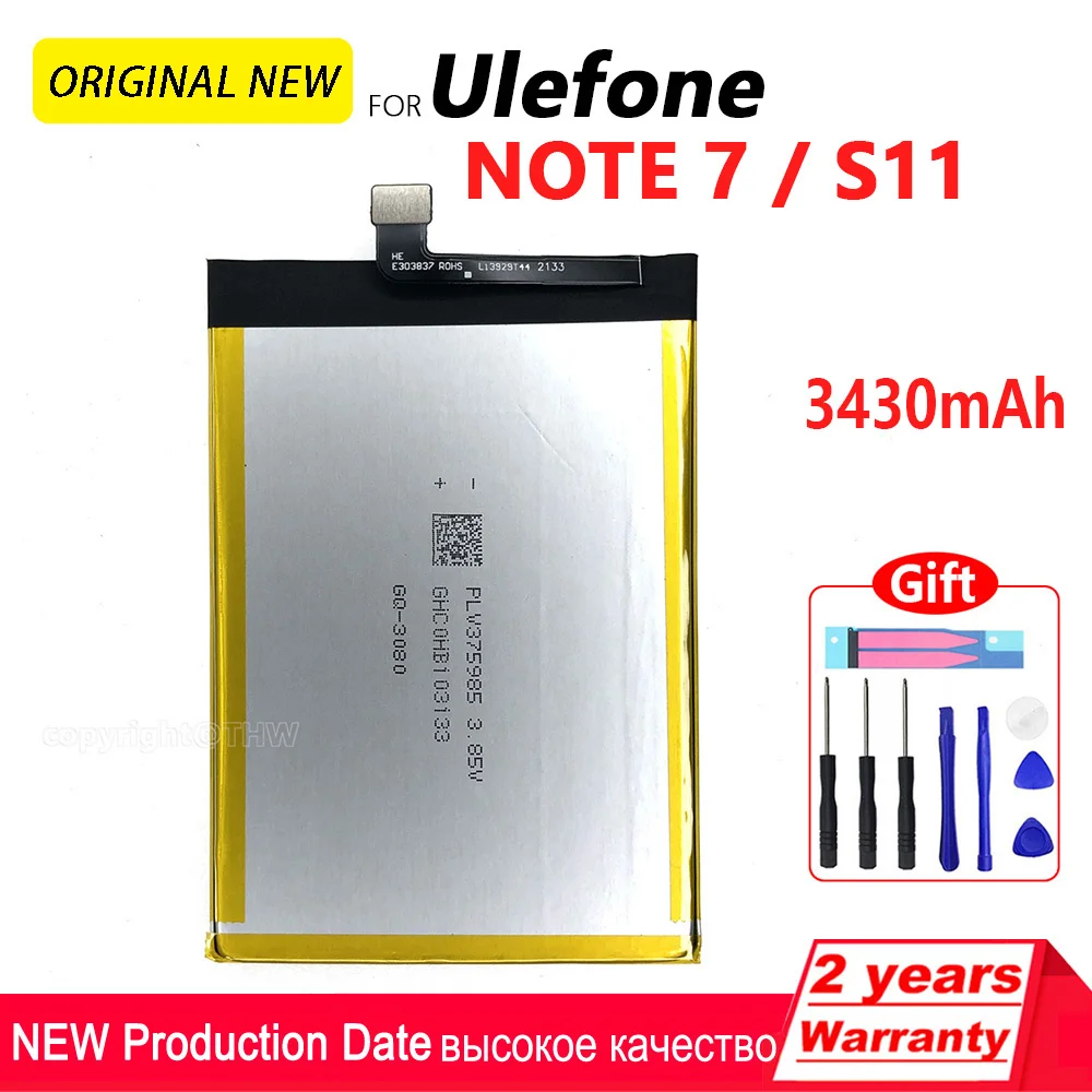 Original For Ulefone ARMOR 2/3/7/X3/Power 2/3/5/Gemini Pro T1/2/Paris/NOTE 7/S11/S1/S7/S8/U007/U008 Battery SmartPhone Batteria