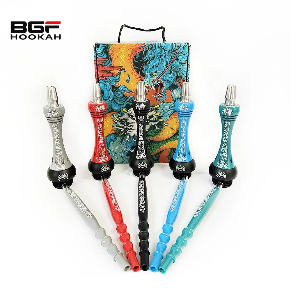 

Colorful Alpha Hookah Model X SPECIAL Alpha Of Hookah Shisha Narguile Set Russian Hookah Without Bottle