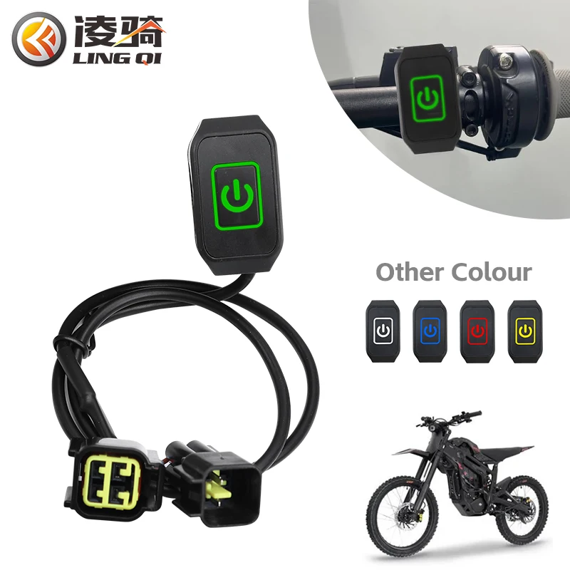 LINGQI Motorcycle Modification Accessories 22MM Handlebar Faucet Headlight Switch Button For Talaria Sting Electric Bike