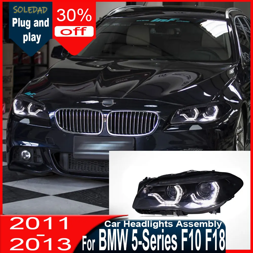

headlight for BMW F10 F15 2011-2017 5 Series Full LED Headlamp Projector Angel Eye DRL Signal Auto Accessories Car LED Headlight