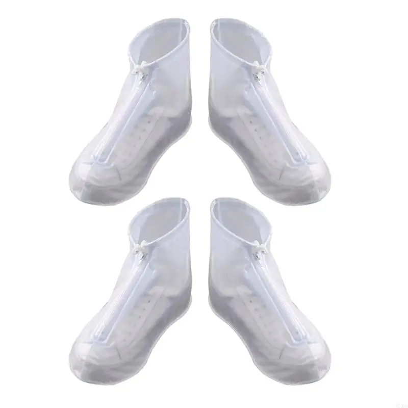 

2 пары утолщенных чехлов для дождевых сапог, нескользящая подошва, бахилы для дождливой местности и дождливого дня, активного