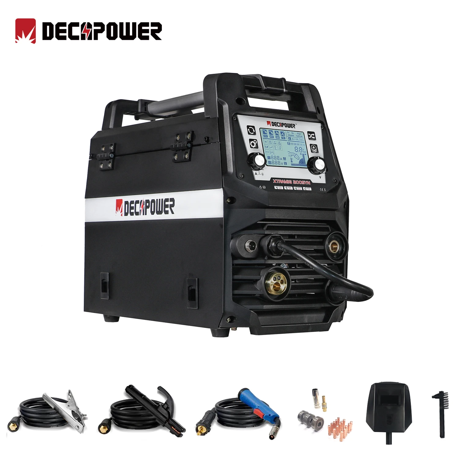 Decapower XTRAMIG 200A semi-automatic welding machine 4-in-1 MMA MAG TIG MIG multifunctional welding machine