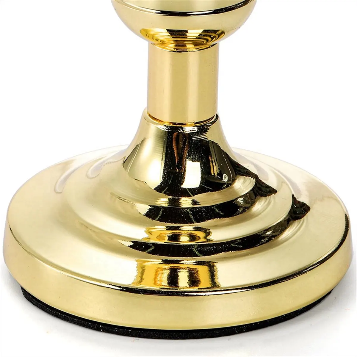 

BABQ 4-Pack Gold Taper Candlesticks, 3-Inch Short Thin Iron Candlesticks, Vintage Dwarf Metal Candlesticks