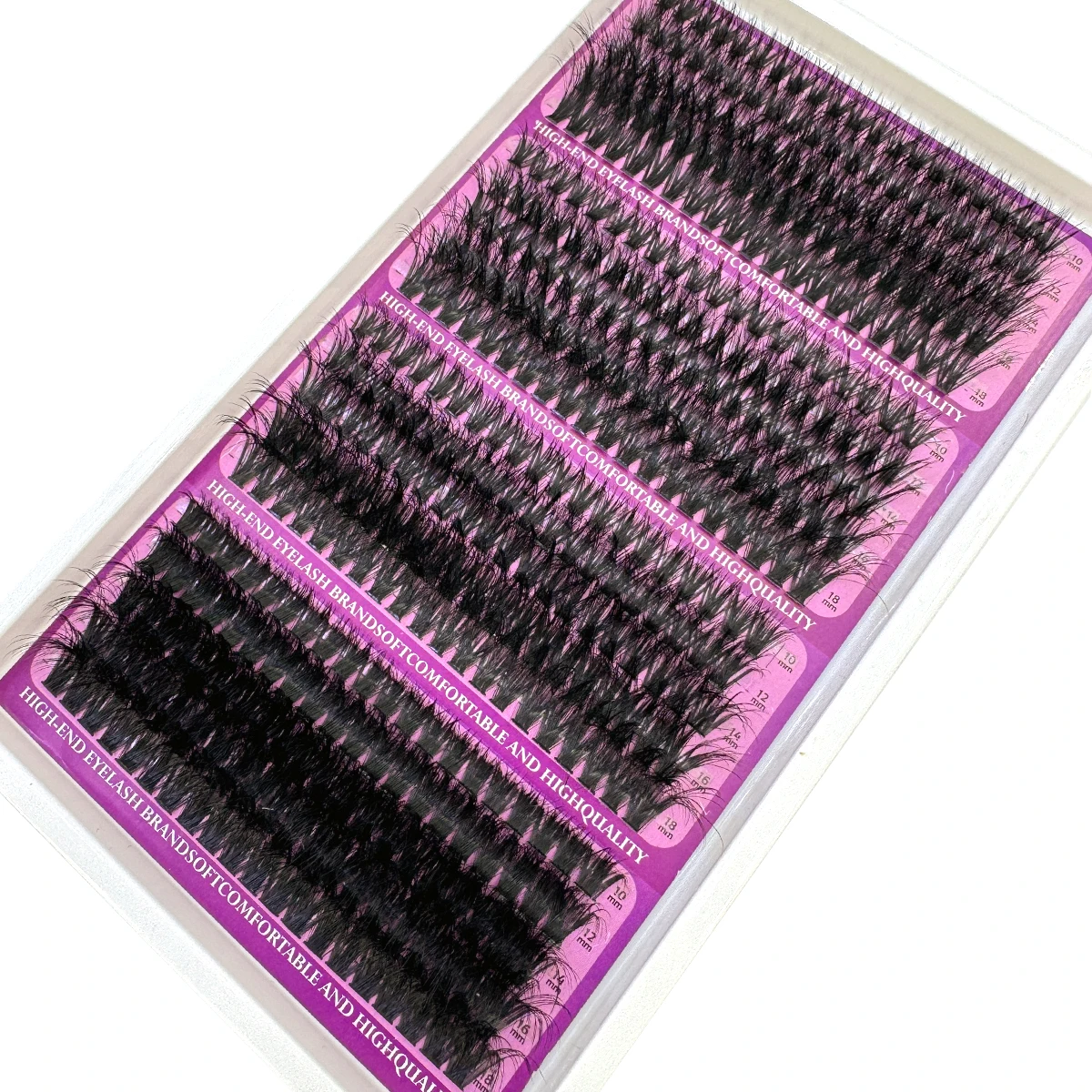 20 Reihen Wimpernspikes Wimperncluster Volumen Einzelwimpern Wispy Wimpern DIY Spiky Lash Extension Manga Cluster Wimpern – Detail 16