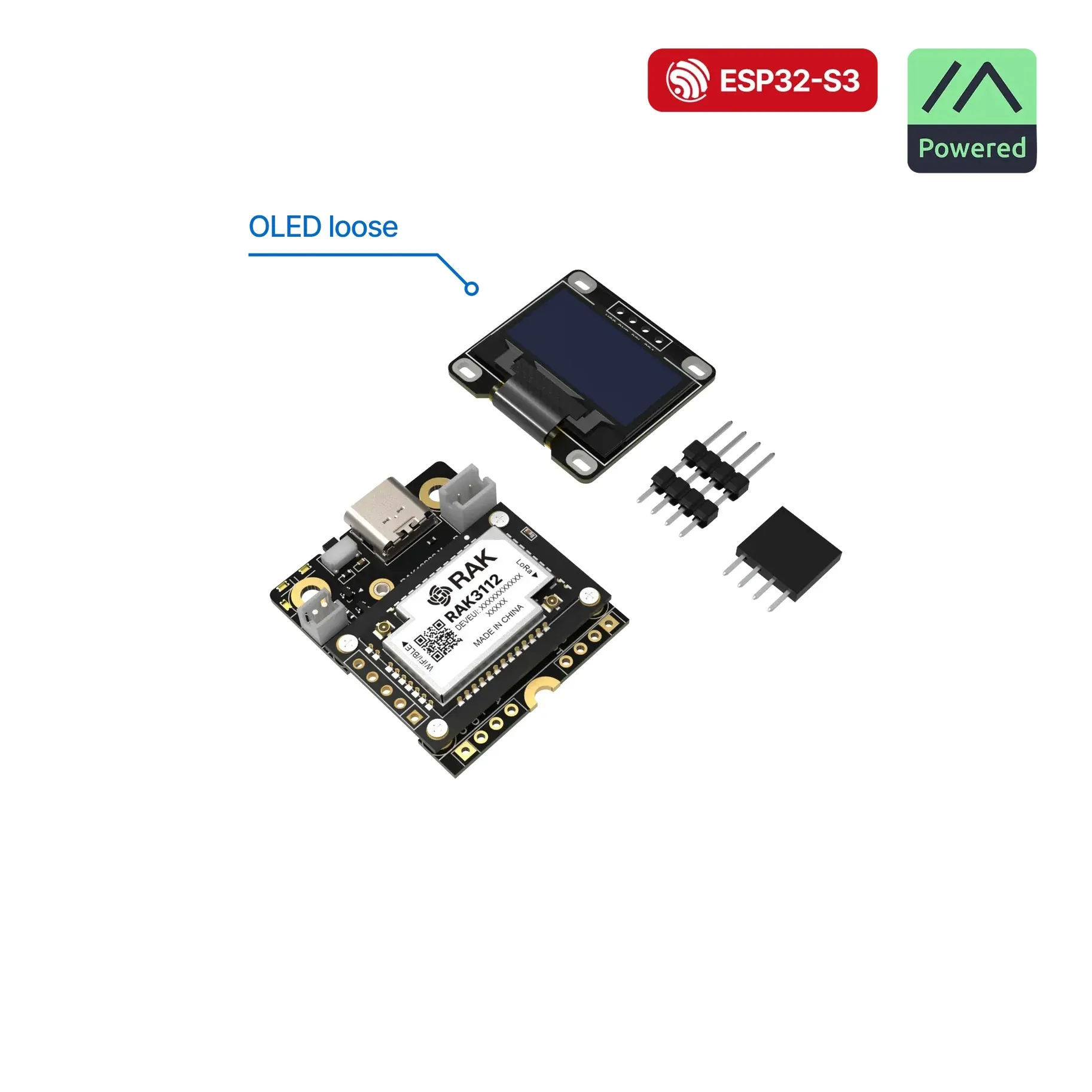 WisMesh RAK3312 Starter Kit 900MHz Modular WisBlock LoRa Mesh Kit with ESP32-S3 Core, Pre-Flashed Meshtastic Firmware, and Anten