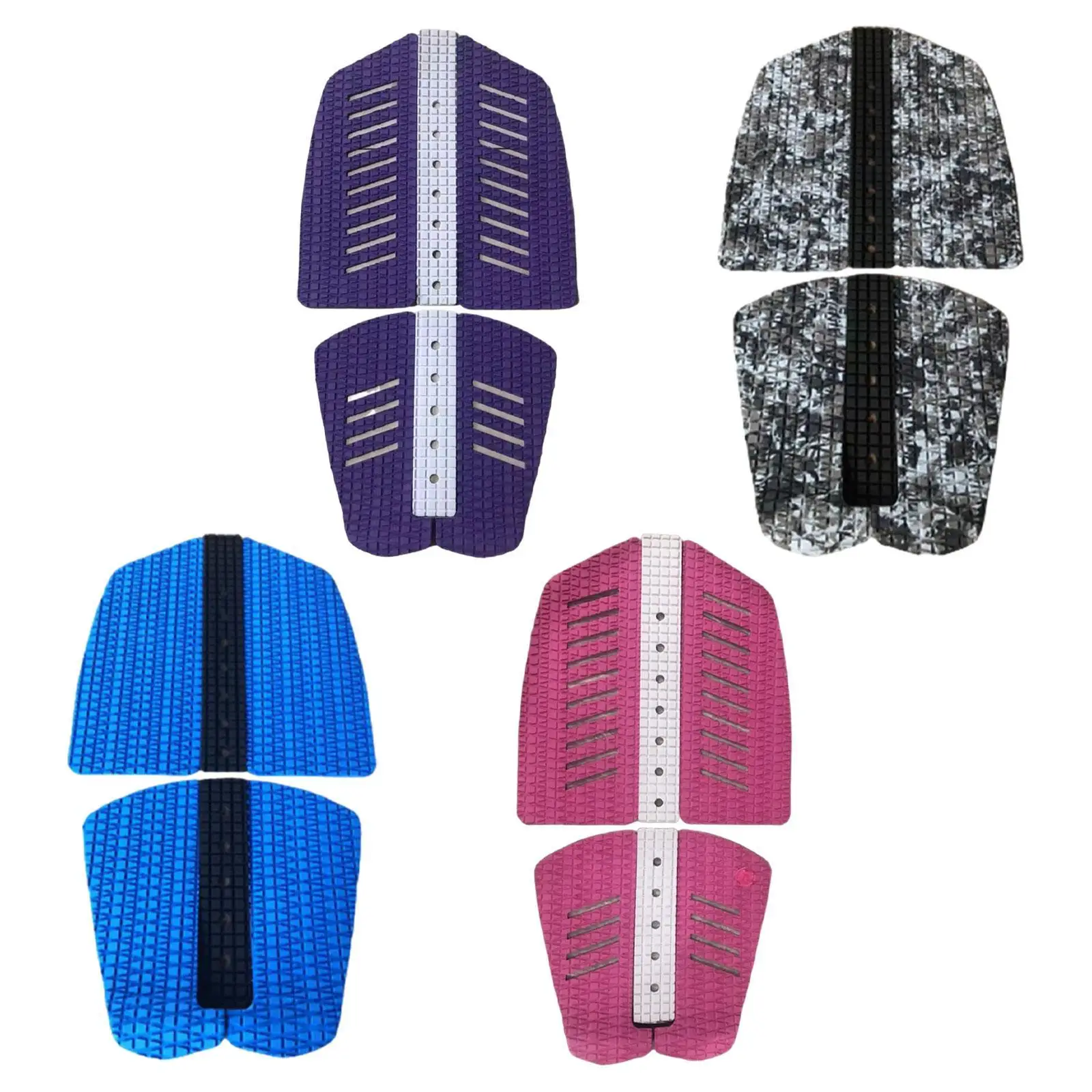 

6 Pack Surfboard Traction Pads for Foot Deck Grip And Tail Support