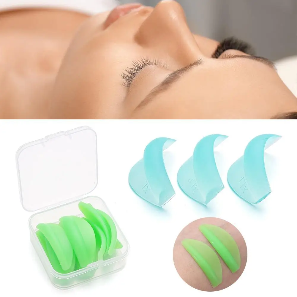 8PCS Makeup Accessories Silicone Eyelash Perm Pad Eyelash Lifting Kit Applicator Tools Lash Perming Curler Reusable