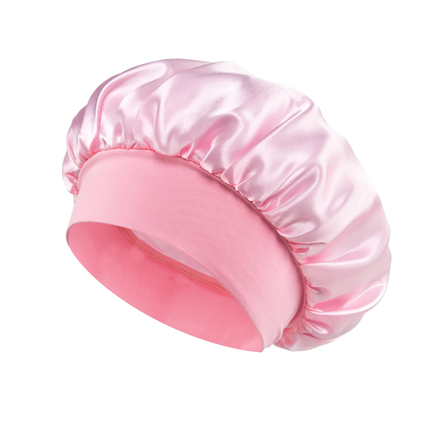 3pcs New Kids Girls Boys Satin Night Sleep Cap Children\'s Waves Cap Headwear Hair Accessories Turban Headwear Bonnet Wholesale