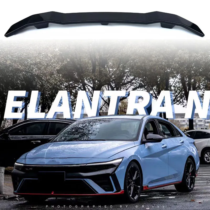 

Suitable for 2020-2025 new Elantra CN7 GT body kit ABS plastic car rear trunk lid wing spoiler wing external parts accessories