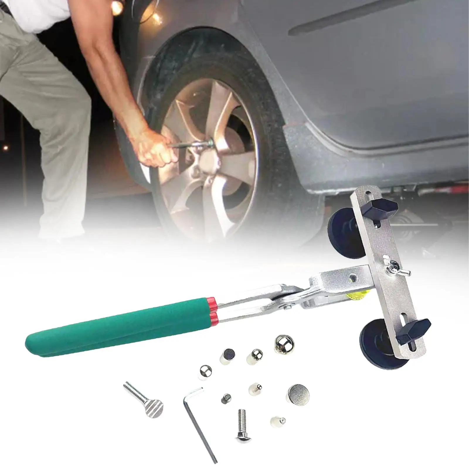 

Car Fender Edge Repair Pliers Auto Fender Edge Repair Tools with Replacement Heads Clamping Tool for Trucks Car Metal Dents