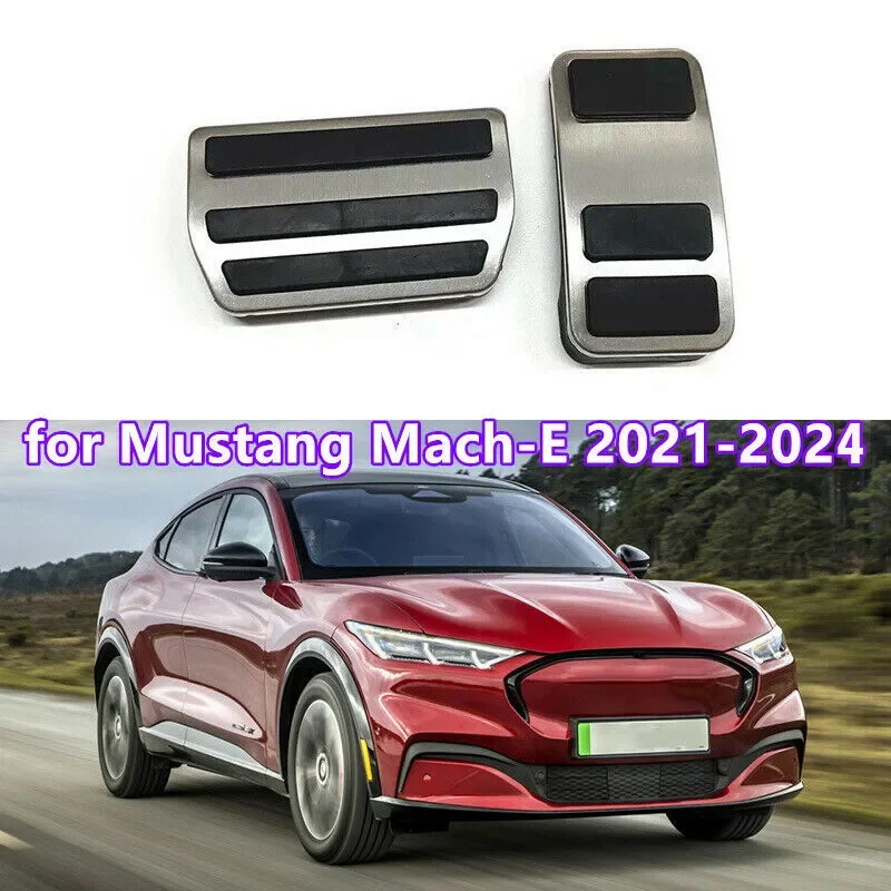 Accelerator Foot Pedal Cover Kit Non-slip for Ford for Mustang Mach-E 2021-2024