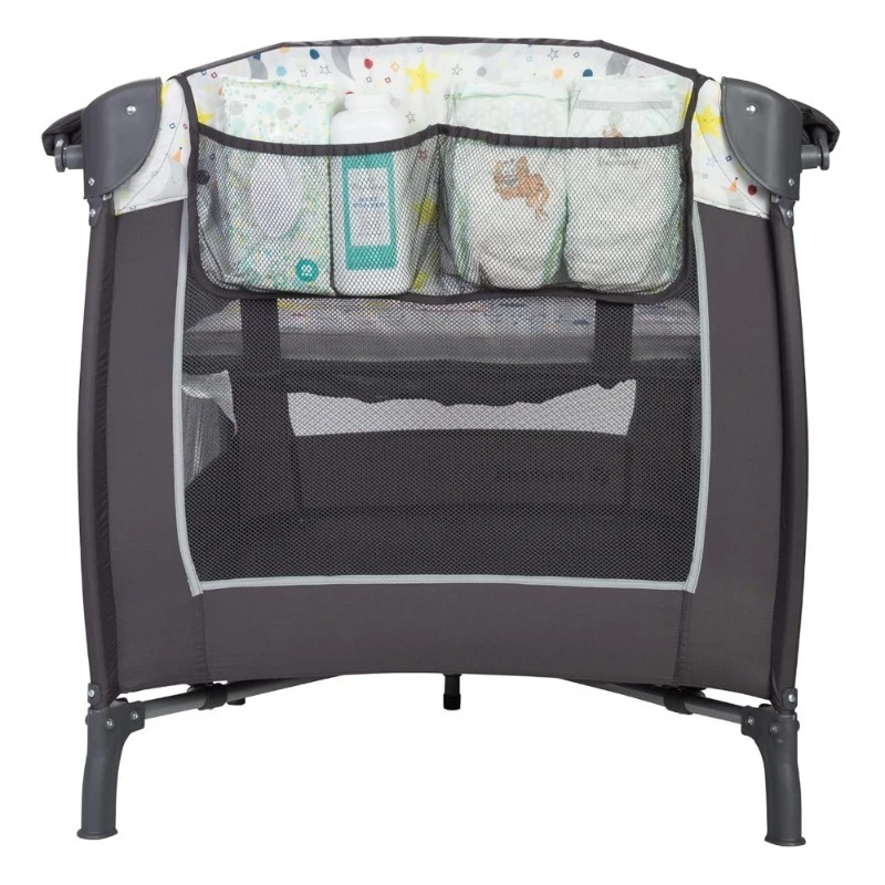 Lil Snooze Deluxe II Nursery Center Baby Crib Mobile مع موسيقى وجهاز عرض ضوئي ليلي