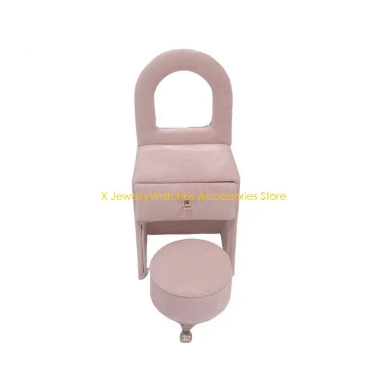 

31KD Держатель для ювелирных изделий Диван Форма Ювелирный шкаф Стеллаж для выставки товаров Ювелирные изделия Плюшевая текстура