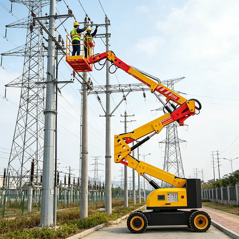 Multi Purpose Boom Lift Versatile Aerial Working Platform For Construction Maintenance And Installation Jobs