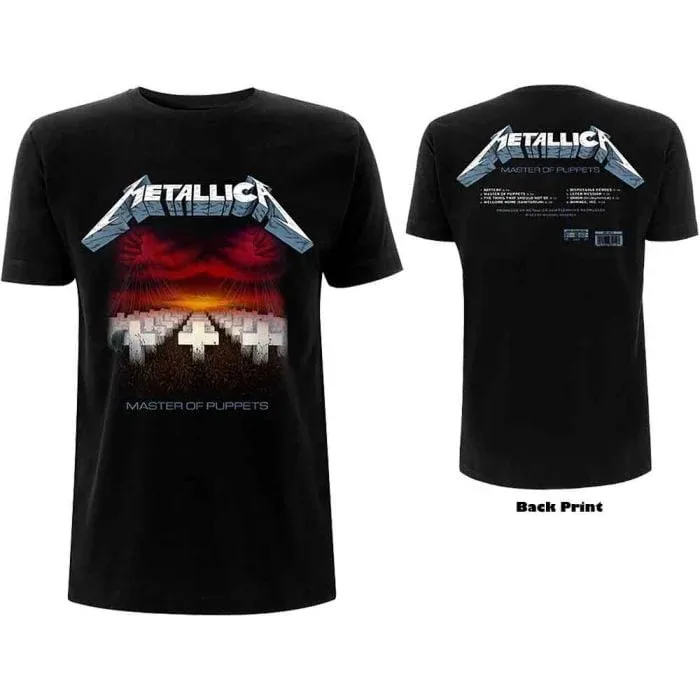 

Metallica Master of Puppets T-Shirt, Men's Metal Tee, Perfect for Fans Who Love Thrash Metal Art & Classic Album Design