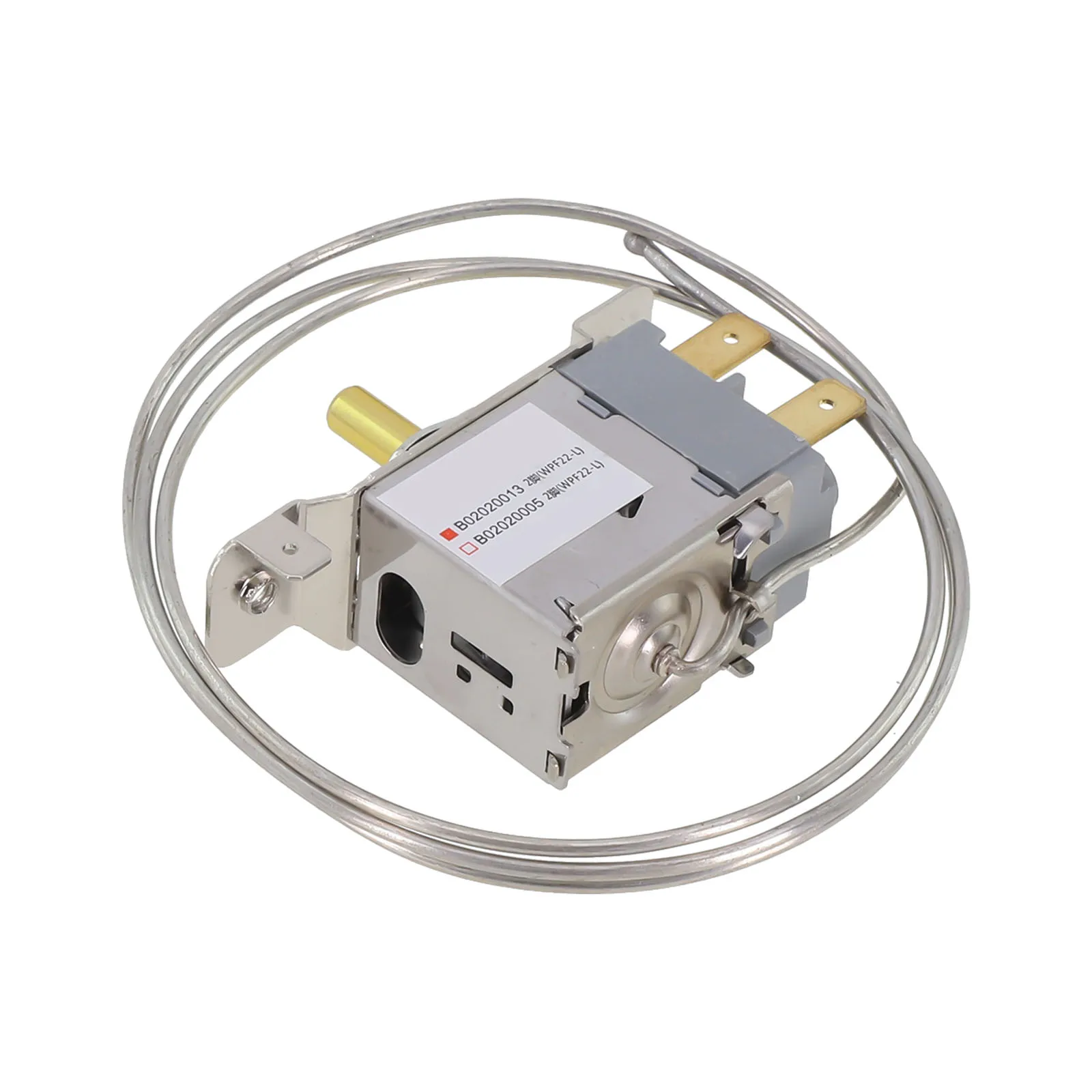 WPF22L Mechanical Refrigerator Thermostat 2Pin Temperature Control Switch for Use in Refrigerators Freezers and Beverage Coolers