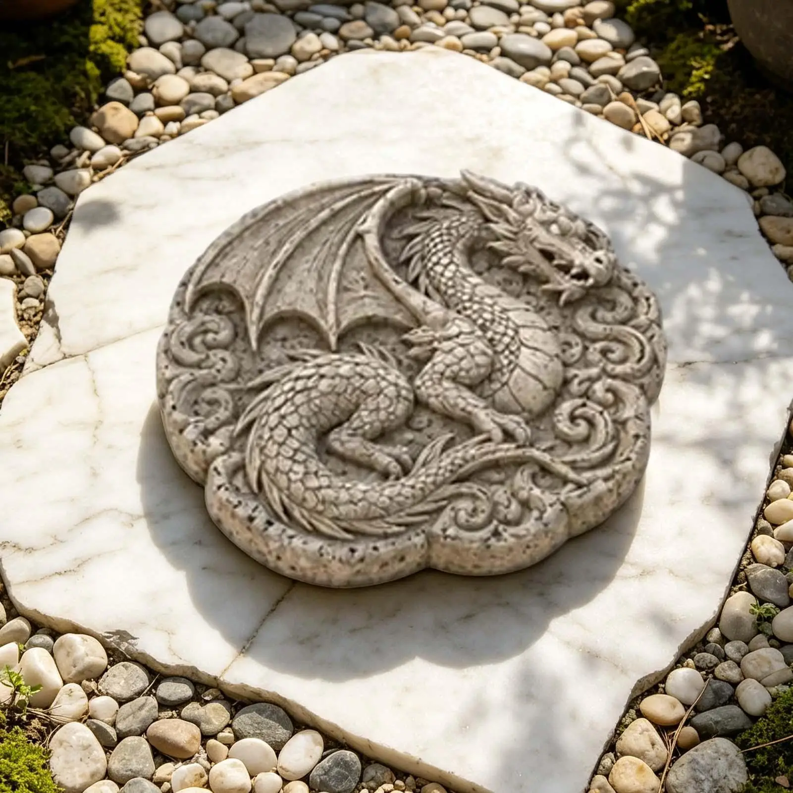 Reusable Stepping Stone Mold Silicone Flexible Non-Stick Garden Path Paver Cement Casting Form