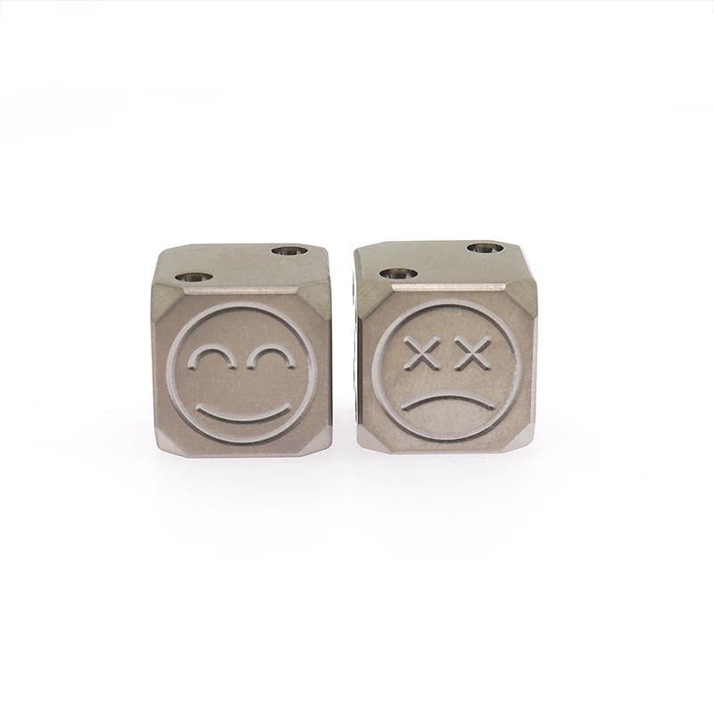 Cry Face Smile Face Titanium Alloy Plastic Dice Creative Dice Tool Outdoor Small Toy