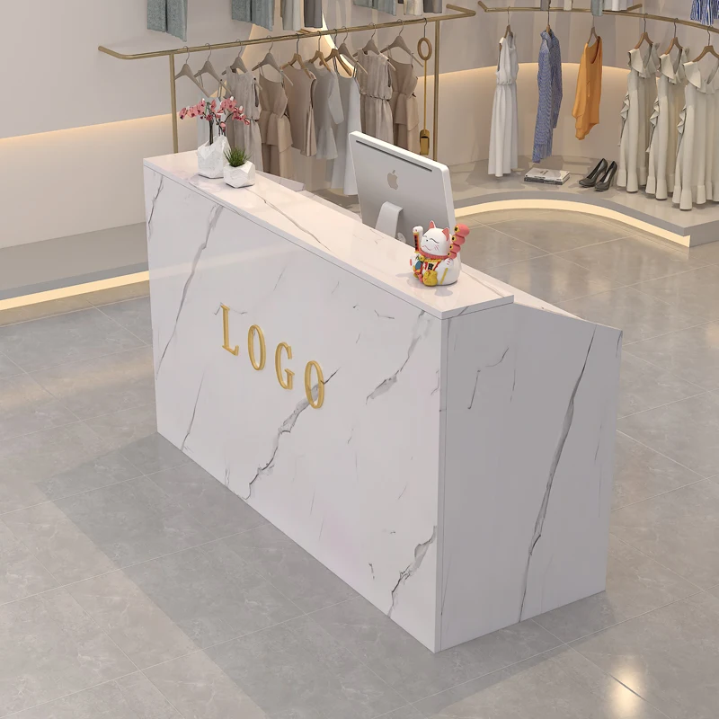 

Beauty Decorations Reception Desk Counter Simple Modern Nordic Trendy Aesthetic Reception Desks Luxury Hotel Office Furniture