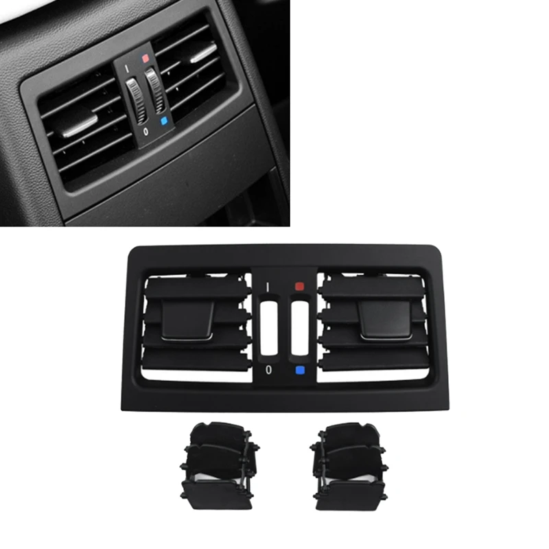 Car A/C Vent Outlet Rear Center Console Air Outlet Vent Grille Cover For BMW 3 Series E90 E91 2005-2012