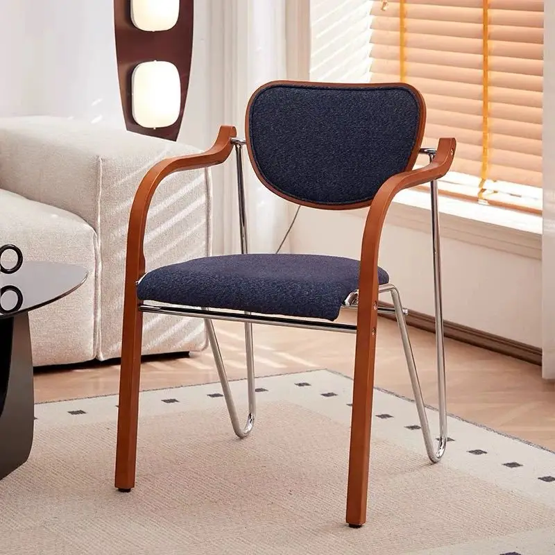 Medieval, light luxury, dining chair, home, backrest, French, solid wood, stool, designer, retro, simple, chair