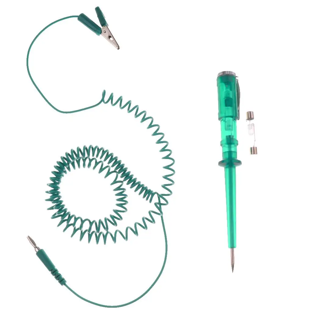Car Voltage Tester Long Wire Automotive Circuit Test Pen Power Inspection Lamp for Vehicle Electrical Diagnosis