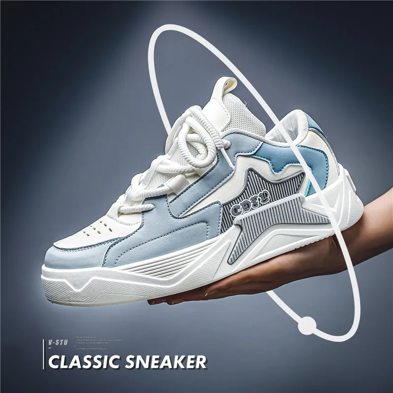 

Men's Spring Autumn New Board Shoes - Outdoor Non-Slip Wear-Resistant Student Casual Travel Bread Sneakers