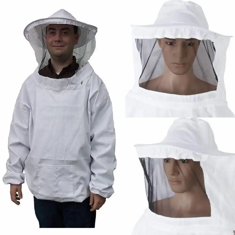

Защитная куртка для пчеловодства, вуаль, халат, оборудование, костюм BeeKeeping Hat с рукавами