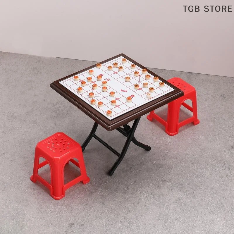 ชุดเกมโกะมุกขนาดเล็ก 1 ชุด แบบจำลองบ้านตุ๊กตา ของตกแต่งบ้านตุ๊กตาขนาดจิ๋ว อุปกรณ์ตกแต่งโต๊ะทำงาน