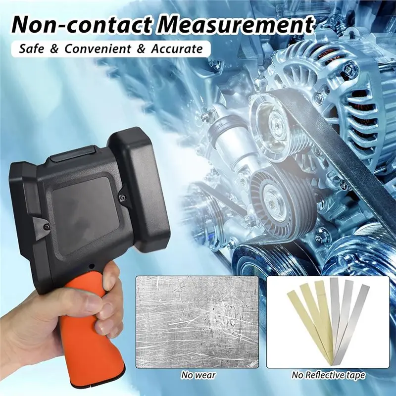 ABBP-Digital Stroboscope Tachometer, High-Precision Non-Contact RPM Meter (60-100,000 RPM),For Motor, Fan, Generator & Engine