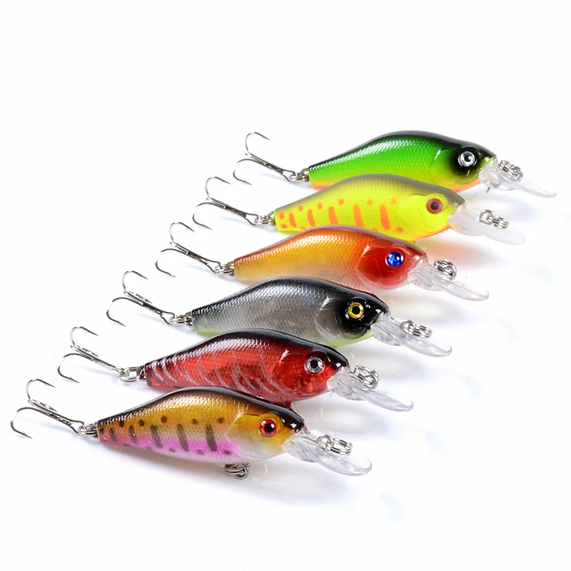 1 Pcs Floating Hard Lure 7cm 6.8g Crankbait  Wounded Bass Lu