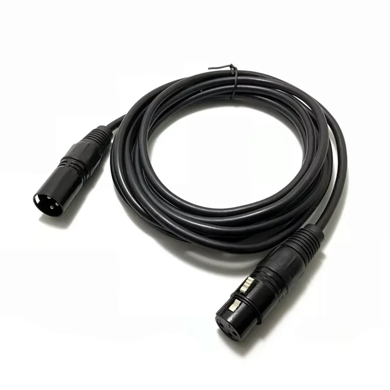 Stage lighting Products DMX Plug Stage Light DMX512 Signal Cord High Quality Black 3 Core DMX Connect Cable LED light Show