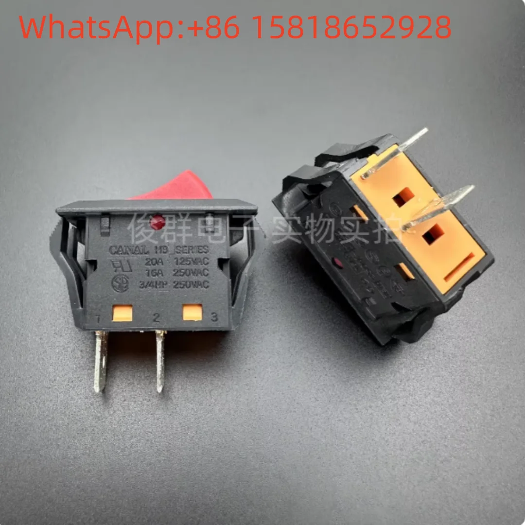 5pcs Taiwan Canali CANAL HB SERIES Boat-shaped Switch Rocker 16A High Current 2-Pin 2-Position Power Button