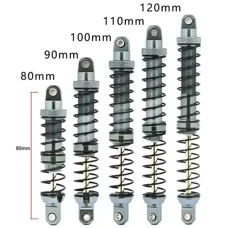 Metaal 70mm 80mm 90mm 100mm 110mm 120mm Schokdemper Oliedemper voor 1/10 RC Crawler Auto Axiale SCX10 90046 AXI03007 TRX4 TRX6