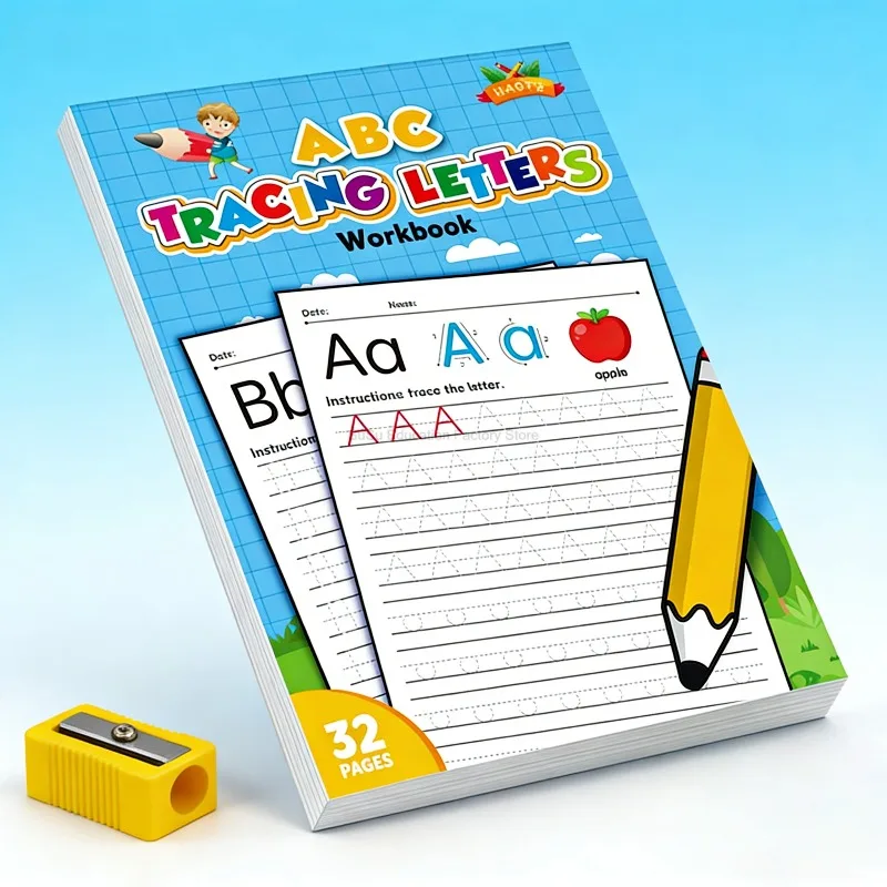 

Развивающая книга-пропись для раннего обучения: Увлекательная раскраска с английскими буквами для тренировки контроля ручки и развития мелкой моторики