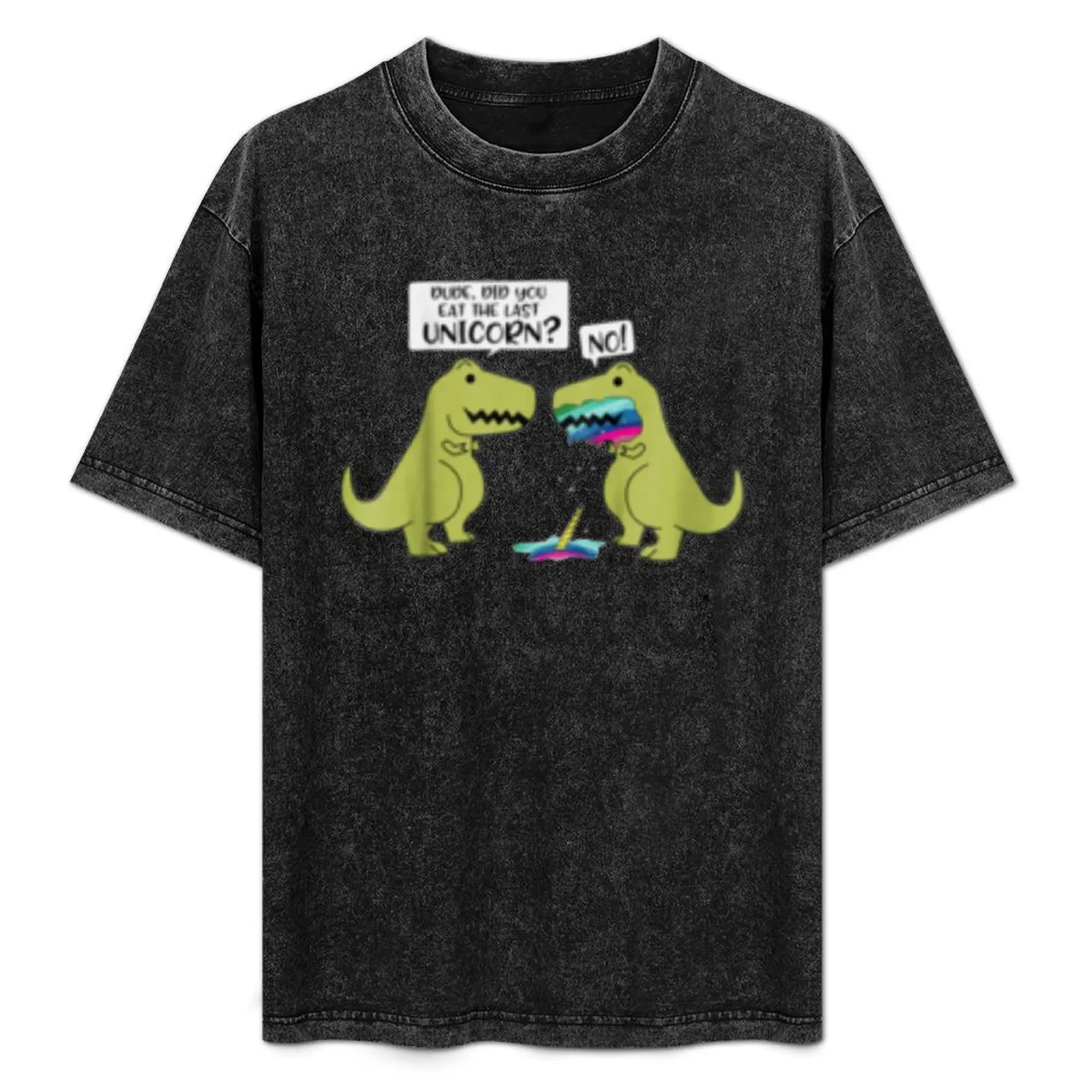 

Funny Did You Eat The Last Unicorn Dinosaur T-Shirt All Match Print Short Sleeve Top