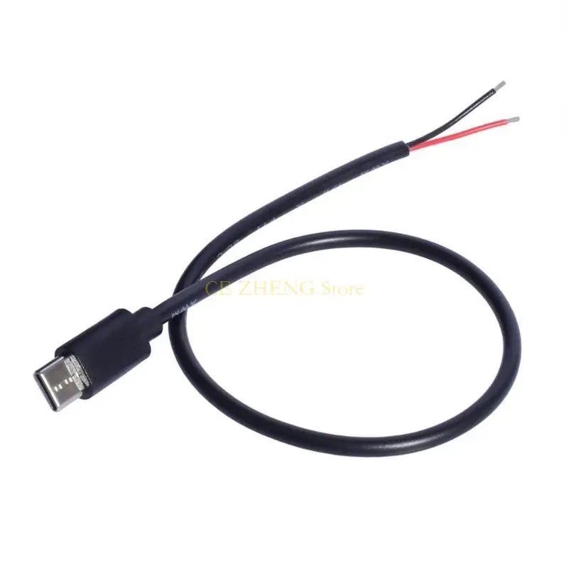 E56B 30cm USB C để mở cáp nguồn 2pin cho điện thoại động và máy tính bảng