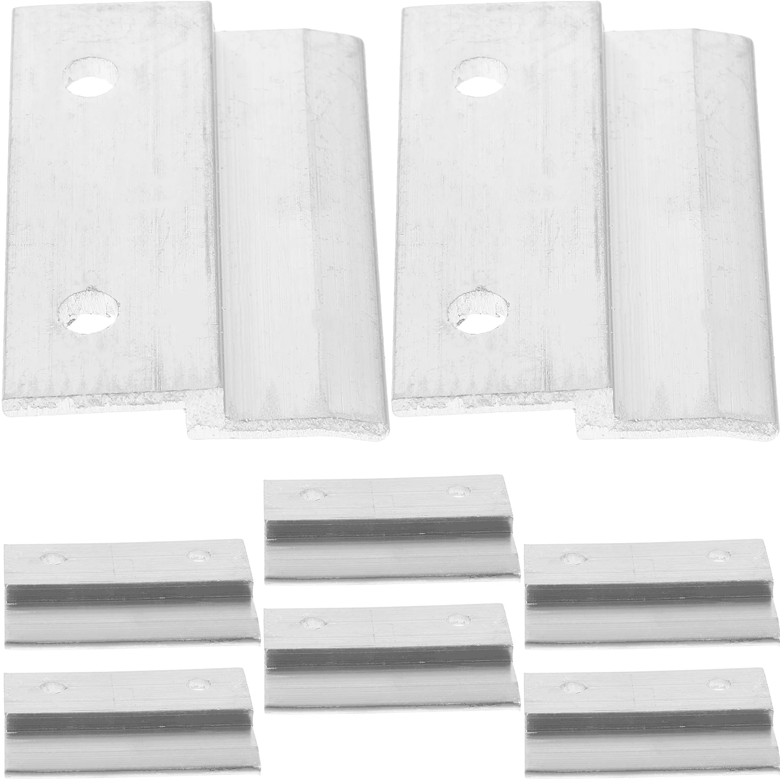 

8pcs Z-type Aluminum Profile French Cleat Heavy Duty Mirror Hanging Hardware Wall Mount Bracket Picture System