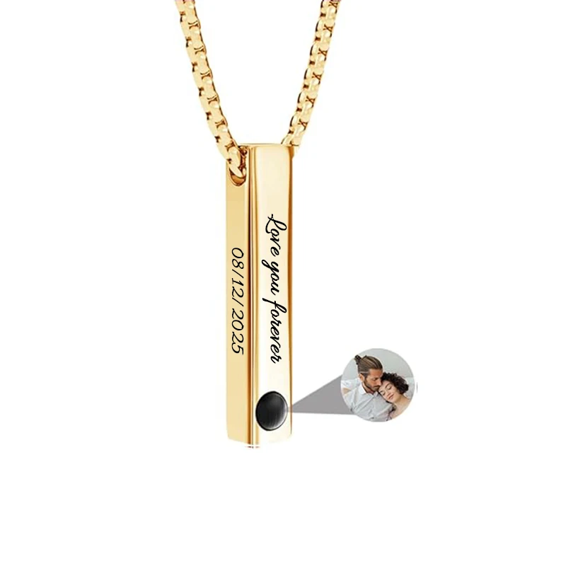 Personalisierte Foto-Projektions-Halskette mit Bildanhänger, Individueller Fotoschmuck als Geschenk – Detail 9