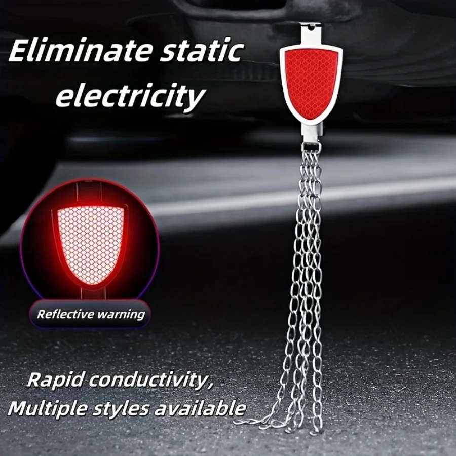 Automotive Anti-static Grounding Strip, Prevent Self Ignition, Metal Grounding Chain, General Motors Safety Driving Accessories