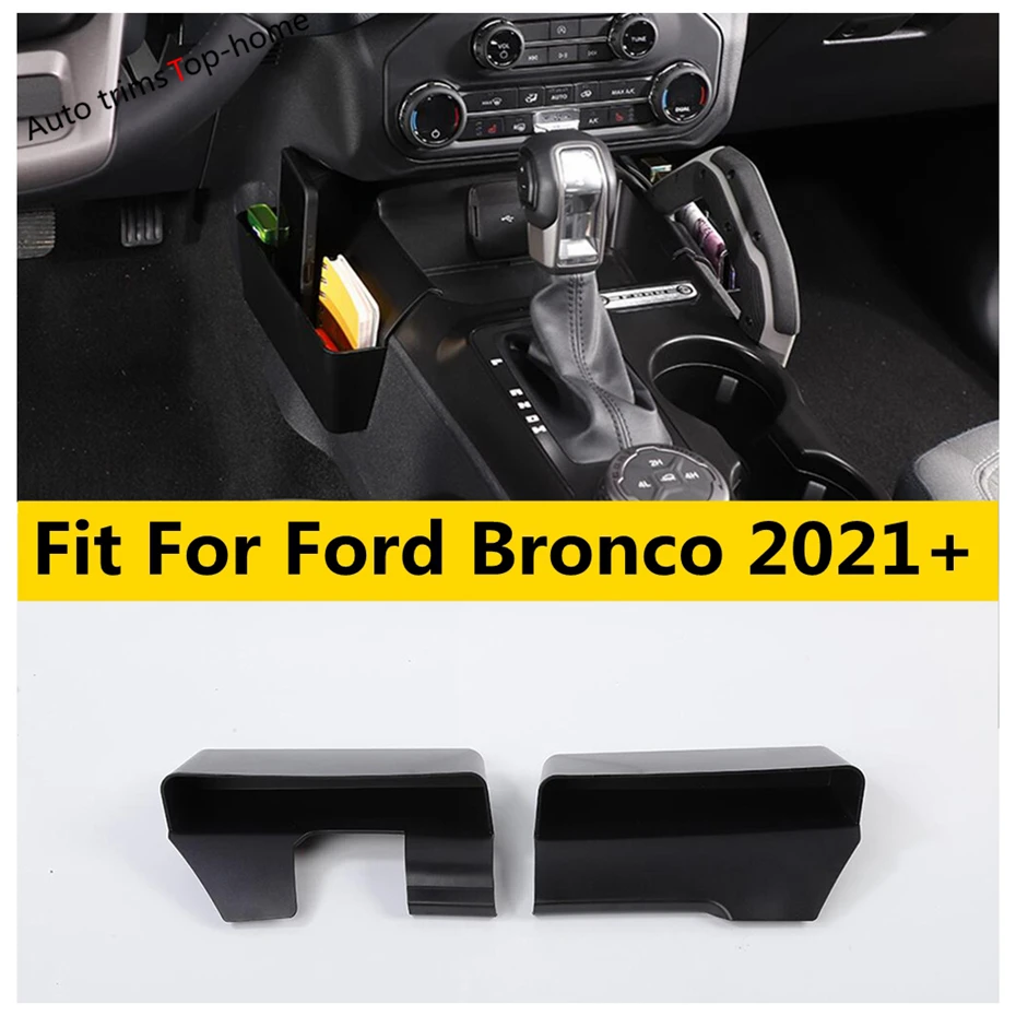 Central Control Armrest Side Storage Box Organizer Seat Filler Gap Holder Car Accessories Cover Fit For Ford Bronco 2021 - 2024