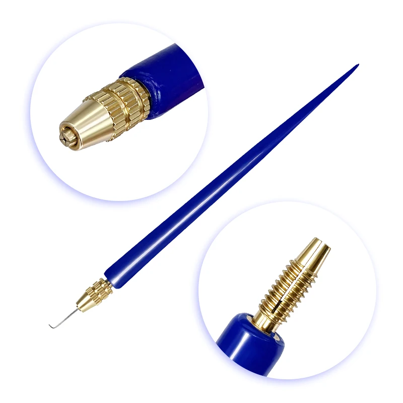 Lace Wig Ventilating Needle Kit, 4Pcs with Plastic Holder