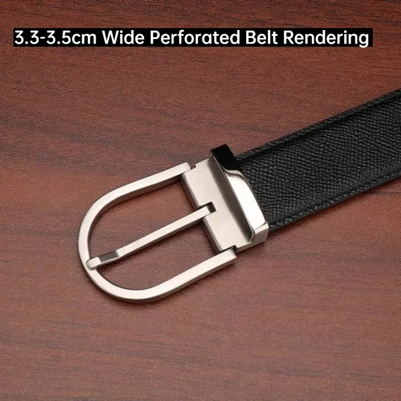 3.5 سنتيمتر التيتانيوم النقي هيبوالرجينيك حزام دبوس مشبك رئيس غير قابل للصدأ الرجال تنوعا عادية مناسبة ل 3.3-3.5 سنتيمتر أحزمة واسعة مشبك #6