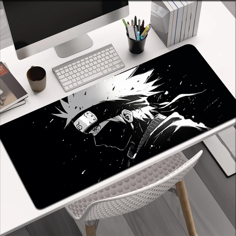 Japan Cool Anime Mouse Pad Laptop Red Moon Gaming Keyboard Rug XL N-narutoS Mousepad PC I-itachi Gamer U-uchiha Cabinet Desk Mat