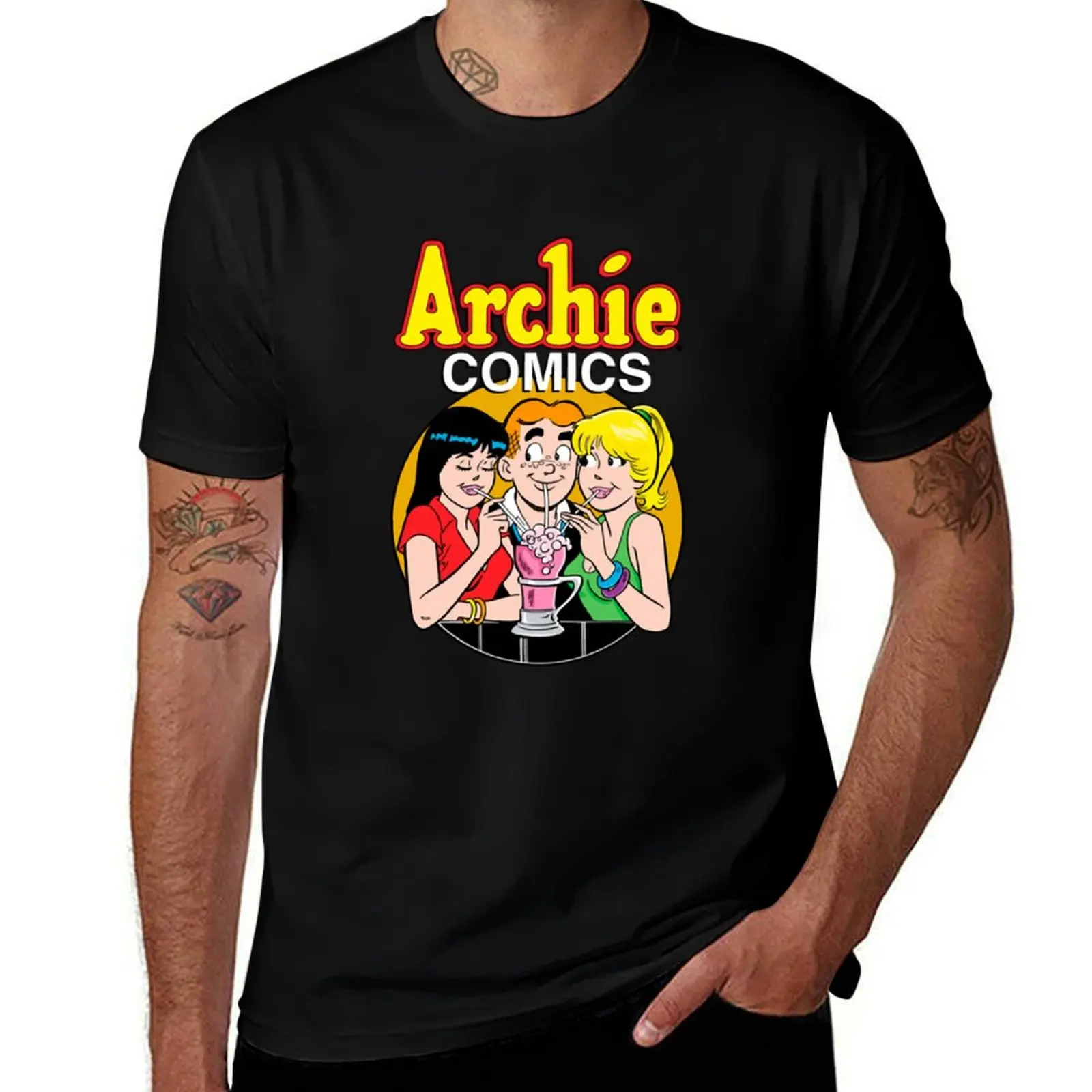 

Мужская футболка с рисунком Archie Comics, рубашка в стиле аниме, мешковатые рубашки, одежда, мужская футболка с графикой