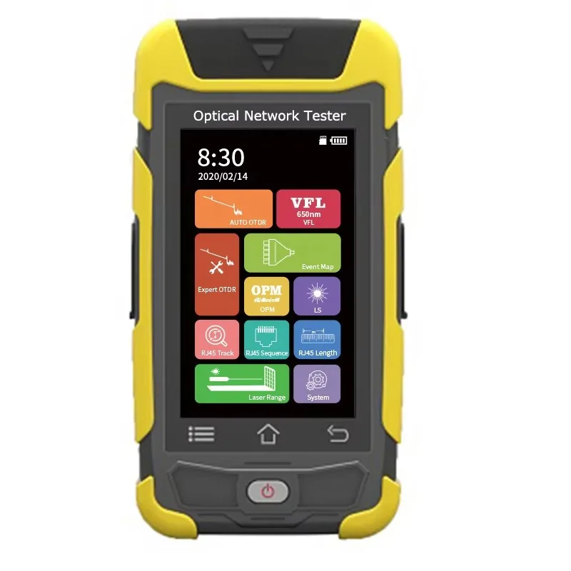 Novker Original New Mini Smart OTDR H430 SM MM Multifunction 4.3 Inch Touch-screen Auto Testing FTTH Compatible GSM/GPRS